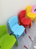 苍槿塑料儿童凳子靠背椅子幼儿园宝宝吃饭餐椅家用防滑加厚熟胶小板凳 浅蓝色 坐高21cm）无脚套 实拍图