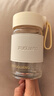 富光清然玻璃杯 高硼硅玻璃水杯子 女生便携牛奶咖啡刻度茶杯330ml 实拍图