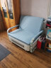 幻术家 折叠沙发床两用可拆洗客厅小户型双人沙发布艺多功能现代简约 1.0米款5cm海绵垫-颜色备注 送货上门（可自行组装，很简单） 实拍图