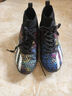 WEJIESS高帮足球鞋男女TF碎钉成人青少年学生儿童比赛人草训练比赛球鞋 黑银碎钉 37 【球袜护板鞋袋】 实拍图