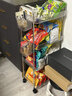 坤奉亚克力零食置物架柜客厅多功能落地透明可移动小推车多层收纳架子 【基础款】二层-小号 实拍图