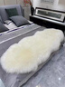 澳缘翔澳洲整张羊皮垫纯羊毛沙发垫卧室床边欧式羊毛毯皮毛一体羊皮垫子 本白色 皇冠2p 190*70cm 实拍图