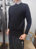 JEEP SPIRIT吉普毛衣男秋冬季韩版假两件针织衫男士线衣男装 黑色 XL  实拍图