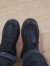 金利来（Goldlion）男鞋男靴工装靴时尚商务保暖加绒皮鞋舒适耐磨棉靴G571240153TRR-炭灰色-41码 实拍图