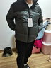 鸭鸭（YAYA）羽绒服男短款可拆连帽加厚拼色青年冬季保暖面包服外套Y01灰色180 实拍图
