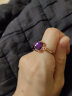 JOLEE戒指女S925银时尚轻奢紫水晶彩色宝石饰品指环送女士节日礼物 晒单实拍图