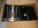格卫森洗菜盆厨房水槽双槽304不锈钢洗碗槽洗菜池台下盆水池盆水池盆 冷热抽拉龙头套餐 纳米双槽-75*41cm 实拍图