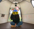 捷路普帐篷户外野营过夜折叠便携式加厚防雨露营装备全套全自动室内公园 【黑胶款】大号六角+防潮垫 实拍图