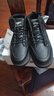 卡帝乐鳄鱼（CARTELO）鞋子男鞋冬季加绒高帮休闲鞋男英伦皮鞋男士板鞋靴 黑色加绒 43 实拍图