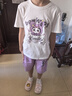 真维斯女童夏装套装2025年儿童夏季短袖t恤短裤两件套网红女孩运动衣服 实拍图