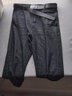 马登工装 美式复古灰色条纹牛仔裤直筒修身阿美咔叽休闲长裤子男秋季 灰色 30 实拍图