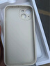 梦想可嘉 适用苹果手机壳 iphone保护套镜头全包超薄防摔创意网红皮纹软壳 苹果14【素雅白】+全屏钻石膜 实拍图