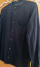 无印良品 MUJI 男式 棉水洗牛津 立领衬衫  ACA40C2S 黑色 M 晒单实拍图