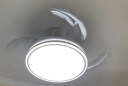 长虹照明简约客厅餐厅吊扇灯隐形扇叶灯扇一体卧室灯遥控调光灯具 双面白-42寸/72W遥控调光 晒单实拍图