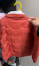 巴拉巴拉童装儿童羽绒服男童女童连帽外套小童宝宝冬装潮 铁锈红61003 110cm 实拍图