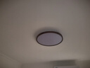 雷匠胡桃木吸顶灯超薄客厅灯新中式卧室灯中古茶室书房灯广东中山灯具 【常规款】圆形50CM-无极调光 【北美黑胡桃实木】 实拍图