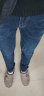 棉致森马集团2023新款牛仔裤男士修身小脚夏季弹力冰丝超薄弹力长裤 Z002蓝黑 32码 晒单实拍图