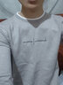 啄木鸟圆领毛衣男士秋冬季长袖针织衫线衣线衫毛衫打底衫男装保暖衣服 10230/209米色常规 M 实拍图