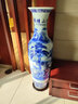 欢畅 景德镇陶瓷摆件客厅大花瓶落地家居装饰摆设手工青花瓷锦绣山河 1.2米带蓝边  青花锦绣山河 单个 开业送礼 实拍图