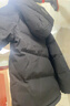 准者长款羽绒服男女情侣款春季新品鸭绒保暖防风加厚运动连帽外套 纯正黑 3XL (190) 实拍图