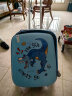 90分儿童行李箱小型拉杆箱可坐旅行箱溜娃车箱20英寸 深海蓝 晒单实拍图