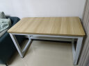 洛来宝钢木办公桌学习电脑桌家用学生写字桌卧室长条桌子简易书桌1.2米 晒单实拍图