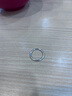 榛橙S999足银戒指女简约素圈个性尾戒高级感男女同款食指生日礼物 2mm (通体足银 约2g) 17# 实拍图