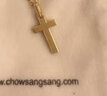周生生永系列黄金吊坠 足金十字架挂坠 不含素金项链 86202P计价 2.1克(含工费100元) 实拍图