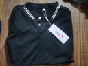红蜻蜓（RED DRAGONFLY）短袖T恤男商务休闲舒适亲肤透气POLO衫百搭翻领男上衣黑色2XL 实拍图