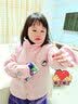 牧萌儿童手套男童女童秋冬季翻盖手套保暖小学生半指写字可爱毛线手套 浅粉独角兽【半指-翻盖两用】 2-9岁宝宝【高弹力】 实拍图