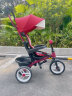小龙哈彼儿童三轮车脚踏车1-3-6岁溜娃神器幼儿宝宝手推车三轮推车 粉[推杆联动控制+安全护栏]+棉垫 实拍图