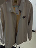 马登工装美式复古撞色教练夹克男尼龙翻领cityboy街头休闲外套春季 米白色 【男士休闲薄外套/高级感/短款】 2XL 实拍图