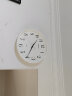 天王星（Telesonic）挂钟客厅卧室立体浮雕时钟创意简约扫秒机芯免打孔石英钟表33cm 实拍图