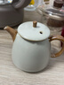 陶迷（TAOMI）茶壶单壶陶瓷泡茶壶家用白瓷汝窑开片可养功夫茶具茶水分离沏茶壶 黄汝窑汉峰壶 250ml 101mL(含)-200mL(含) 实拍图