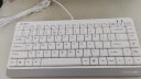 双飞燕（A4TECH）FX51 有线小键盘轻音笔记本电脑办公打字专用便携短款78键 飞时代剪刀脚键盘 白色 实拍图