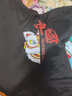 嘉晔长袖T恤男春秋宽松潮牌大码上衣中国风长袖t恤秋衣打底衫 中国狮黑色 XL 实拍图