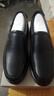 红蜻蜓男鞋秋冬款男士商务皮鞋一脚蹬休闲皮鞋牛皮爸爸鞋男鞋子WTA7742 黑色升级版_加绒_偏大1码 39 实拍图