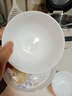 厚秀堂景德镇碗家用吃饭10个装 骨瓷碗陶瓷碗套装 防烫米饭碗面碗可微波 雅清 4.5英寸 10个 实拍图