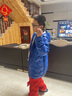 TOREAD kids儿童羽绒服 探路者男女款童春秋冬款超轻抗撕裂保暖绒休闲外套 数码蓝 170 实拍图