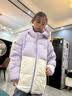Skechers斯凯奇羽绒服三防科技新款男女大童保暖服L423K119/L424K094 （拼色）女童/浅雪青色/00EW 160 实拍图