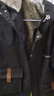 啄木鸟加绒加厚棉服外套男秋冬季2025新款男士棉衣袄休闲防寒羽面包绒服 03黑色加绒 (保暖不臃肿) XL (建议140-160斤) 实拍图