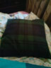 无印良品（MUJI）棉法兰绒靠垫 抱枕可拆洗 绿色格纹 43×43cm 实拍图