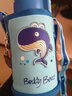 杯具熊（BEDDYBEAR）儿童保温杯带吸管大容量一杯多用宝宝学生直饮水杯 双盖-鲸鱼 600ml 免费定制刻字 实拍图