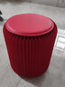 十八纸折叠凳换鞋圆坐凳家用小凳子便携式板凳高马扎垫脚便携成人矮凳子 44cm高红色【客厅餐椅】 实拍图