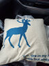九洲鹿 率真小鹿亚麻风格办公室午睡沙发床头卡通抱枕靠垫 45X45cm 实拍图