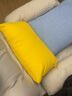 亓元纯色加厚仿棉麻腰枕沙发抱枕靠垫简约客厅家用午睡枕长方形靠枕 蓝色 40X60腰枕含芯 实拍图