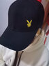 花花公子（PLAYBOY）棒球帽男女通用情侣款百搭帽子休闲遮阳帽可调节 【金边兔头黑色】 实拍图