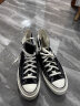 匡威（Converse）帆布鞋男鞋女鞋2024夏季新款1970S三星标经典高帮运动鞋休闲鞋 1970S黑色高帮162050C 37.5 实拍图