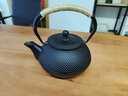 原始人围炉煮茶烤火炉套装煮茶器具全套铸铁茶壶煮茶烤奶茶罐茶杯配件 【含滤网/明火电陶炉通用】铸铁茶壶900ML（含滤网） 实拍图