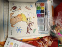 迪士尼水彩小方糖画画冰雪奇缘儿童涂色本填色水画本水粉绘画套装 晒单实拍图